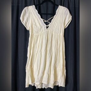Urban Outfitters Cream Mini Dress